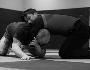 a demonstration of Submission Wrestling at Scoundrels Grappling
